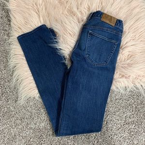 Madewell rail straight skinny jeans dark wash 24